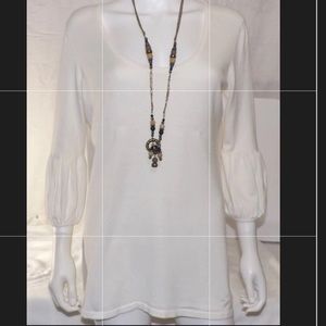 Loft Sweater w/ lower puffed 3/4 sleeves